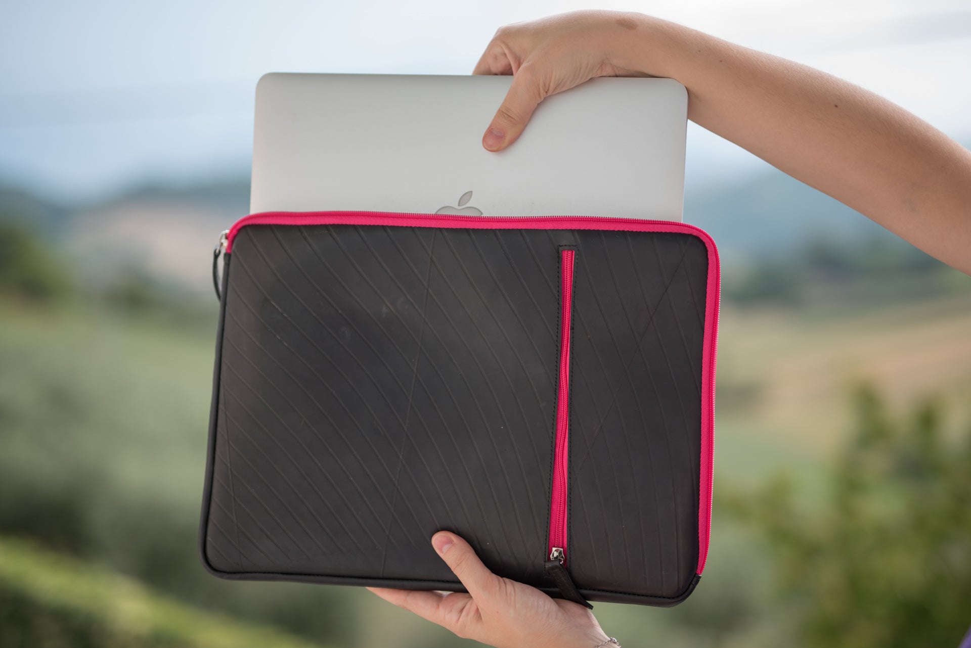 Recycled Inner Tube Sleeve Case for Laptops up to 15 inch